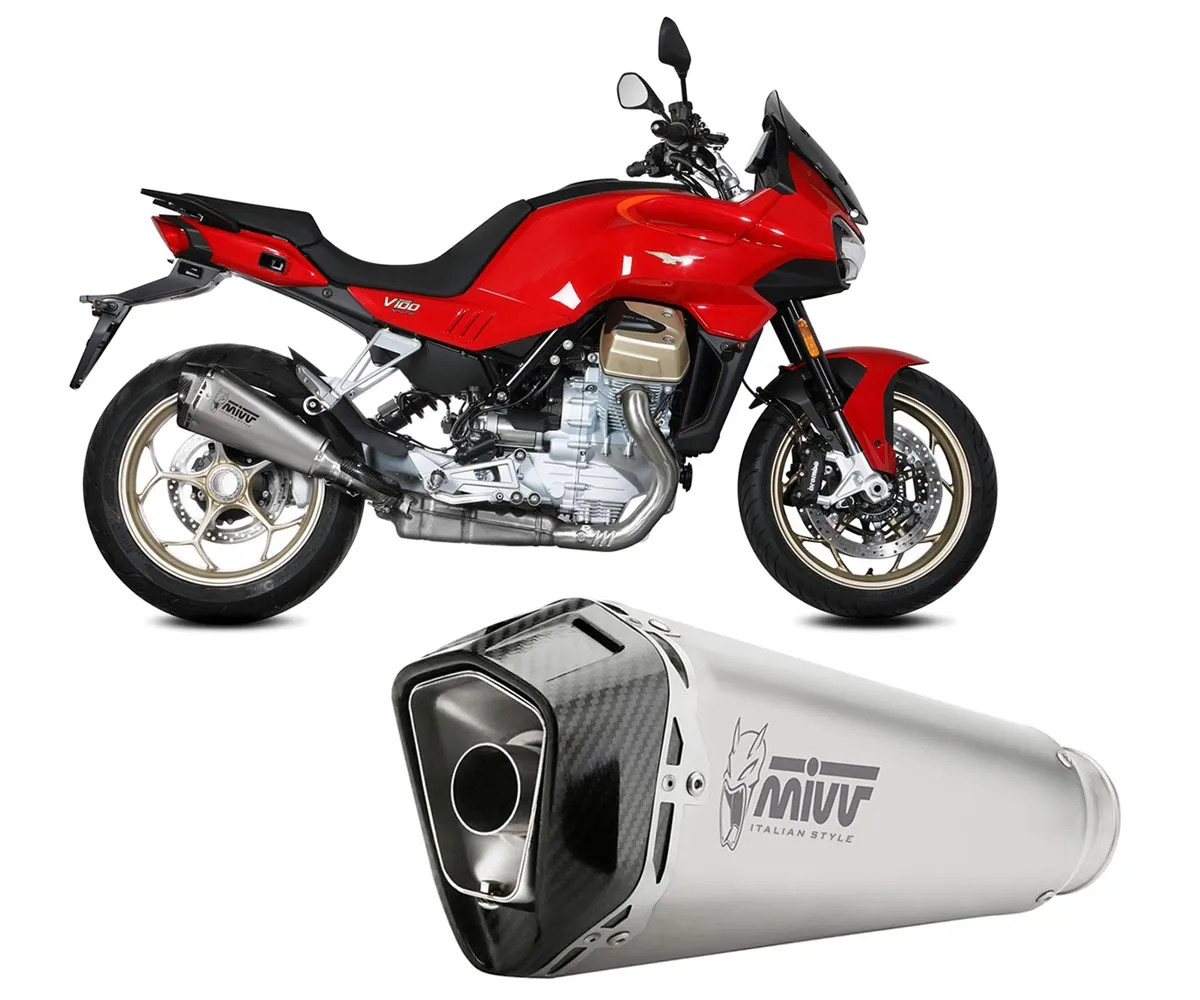 Exhaust Muffler Mivv DELTA RACE St. Steel MOTO GUZZI V100 MANDELLO 2022 > 2024