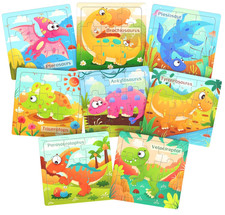Wooden Puzzles, Dinosaur Jigsaw Puzzles Preschool Learning Activities