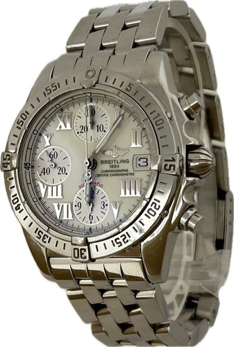 Breitling Chrono Cookpit A13358 White 38mm Automatic Mens Watc...