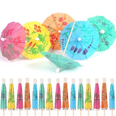60 Stück Cocktail Schirmchen Cocktail Zubehör Papierschirmchen Wiederverwendbar