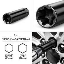 Spline Drive Tuner Lug Nut Tool Fits 7 Spline Truck Lugs Key 1316 78 Hex