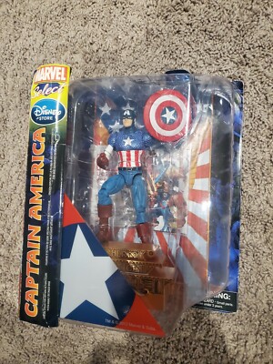 Marvel Select Captain America Figure - New Factory Sealed - Disney