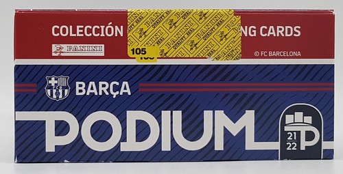 5x Panini Barcelona Podium Fußball Soccer FatPack Box 2021-22 - Picture 2 of 4