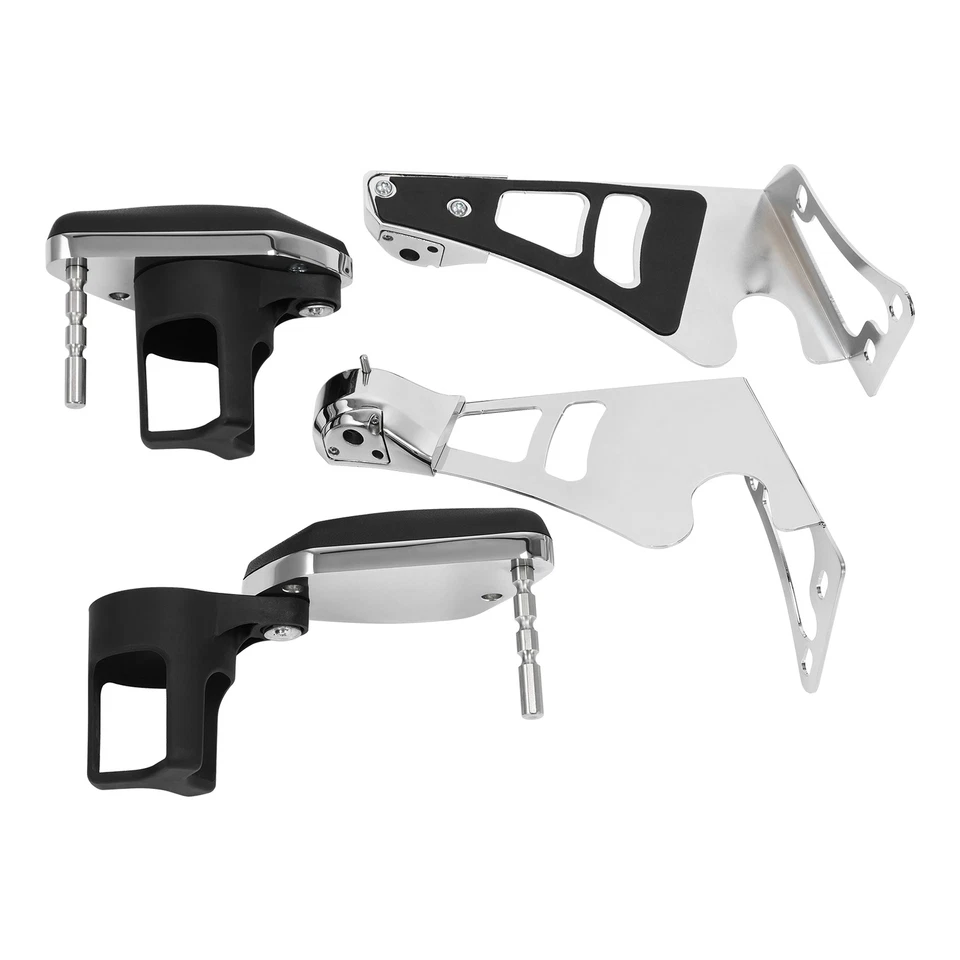 Passenger Armrests Arm Rests W/ Drink Holder Fit For Harley Electra Glide 97-13 - Image 4 of 4