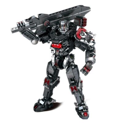 Building Blocks Heavy Duty Mecha Robot MU2 White Shark Bricks Model Kids Toy