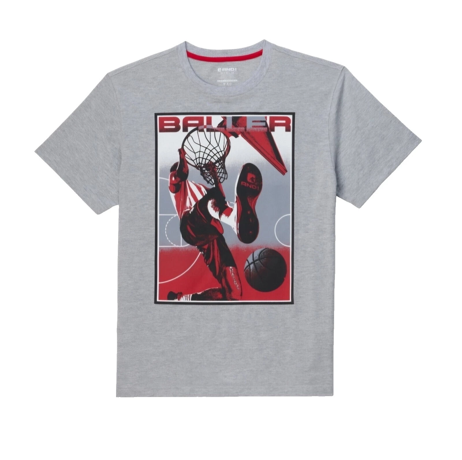 AND1 Cotton Regular Size T-Shirts for Men