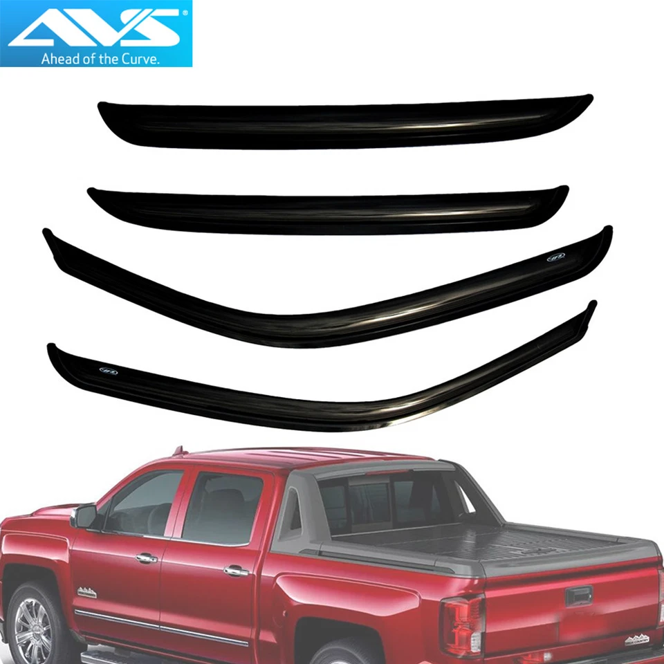 AVS 94355 4pc Window Vent Visor Rain Guards For Avalanche / Suburban / Crew Cab - Image 2 of 3