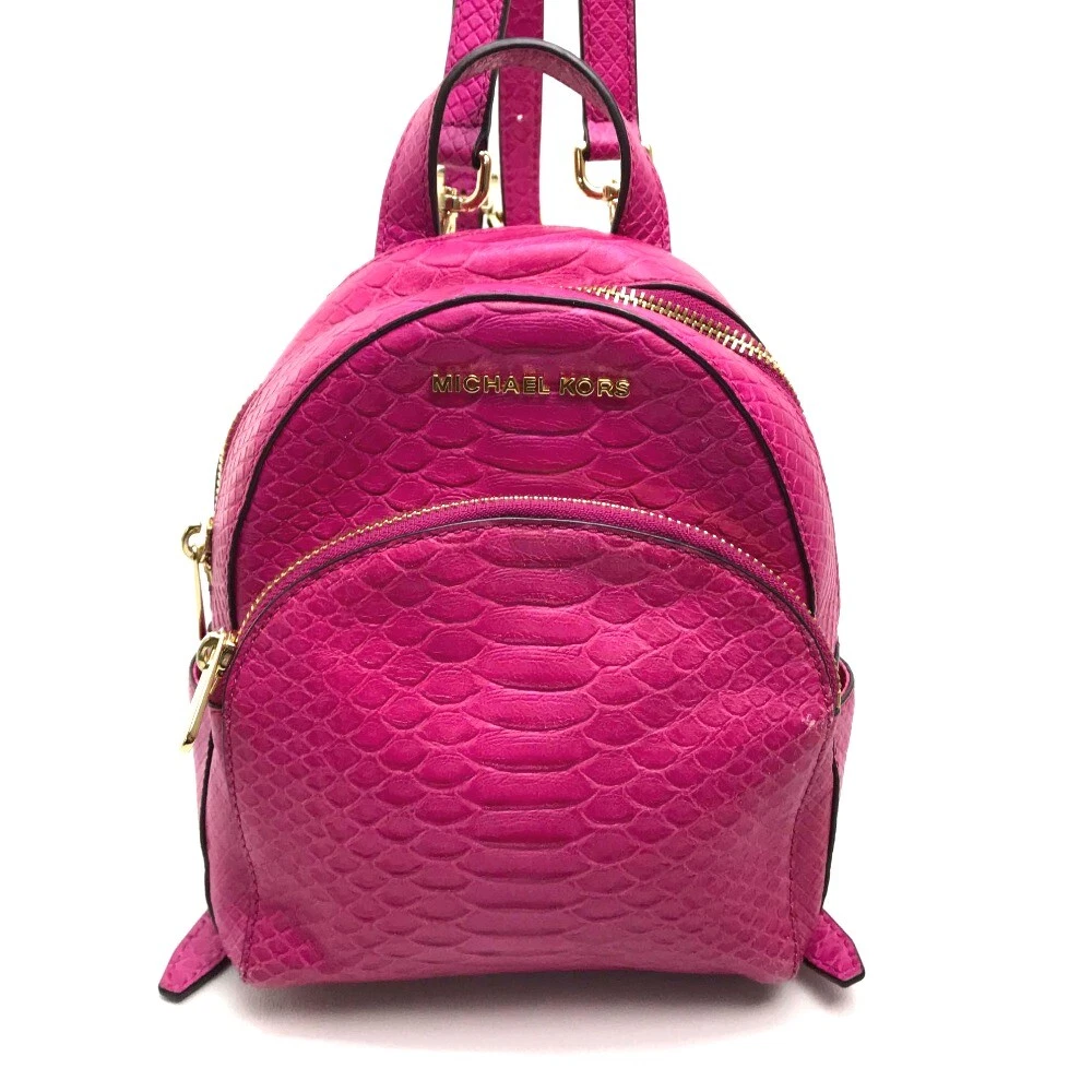 Michael kors hot pink backpack deals