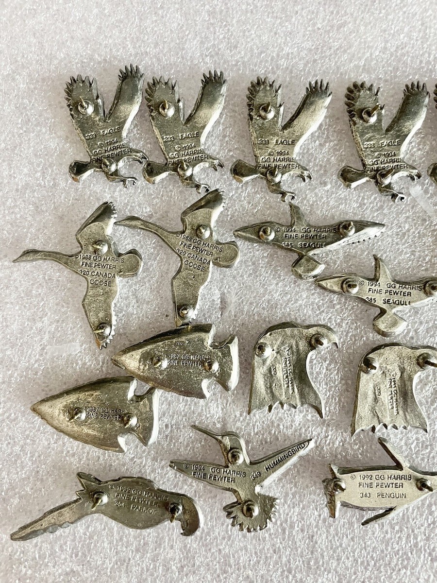 22 Assorted G.G. Harris 1987-1994 Fine Pewter Pins | eBay
