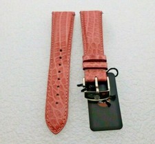 Genuine Michele 20mm Pink Alligator Watch Band Strap New