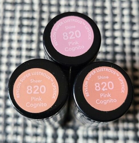 3x Revlon Super Lustrous Lipstick - Shine - 820 Pink Cognito  - Picture 1 of 1