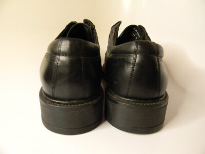 Mens Bass Black Oxford Toe Cap Leather Upper and Lining  display picture 2