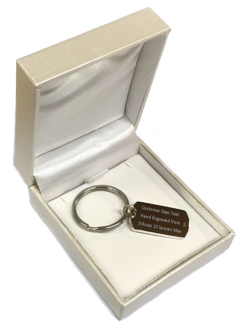 Sterling silver engraved keyring clearance