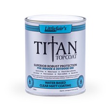 Littlefair's Waterproof Clear Wood Varnish - Polyurethane Titan Topcoat - Matt