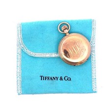 TIFFANY  CO. Vintage 18k pocket watch 25.3mm case 42.86g. recent overhaul.