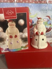 Lenox Seasons Sparkle Santa Color Changing Lit Figurine 6.75" Working