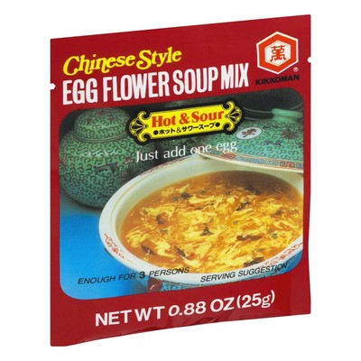 (4 pack) Kikkoman, Egg Flower Soup Mix, 1 pack, 0.88 oz.