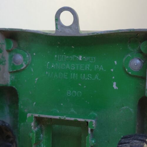 Hubley Mighty Metal 800 pickup con rimorchio carro VERDE pressofuso anni 60 USA - Foto 24 di 24
