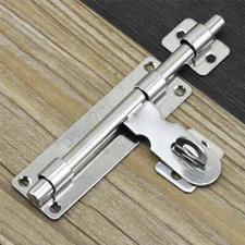 4" 6" 8" Door Lock Catch Bolt Latch Padlock Clasp High Quality 201 Stainless New