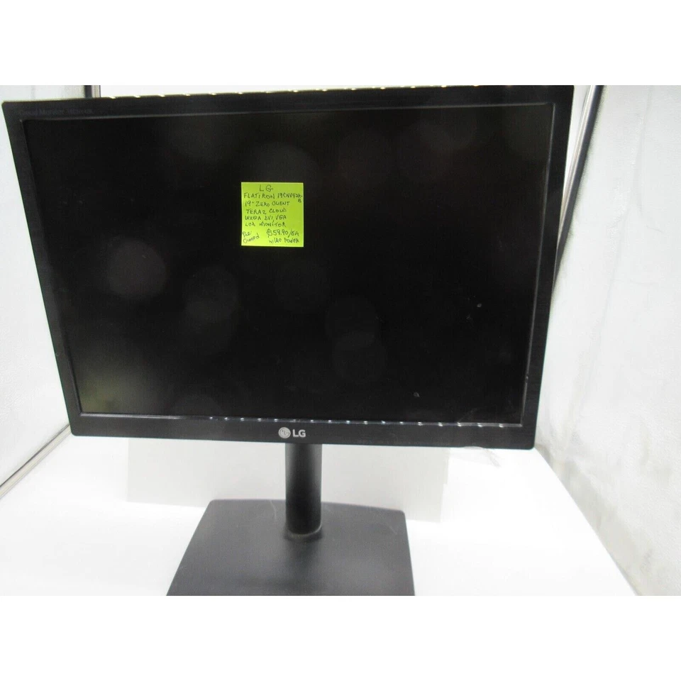 LG FLATIRON 19CNV42K-B 19" Zero Client TERA2 Cloud LCD Monitor, Pre Owned - image 2 of 4