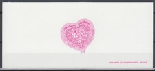 France Sc2797 Heart, Deluxe Sheet