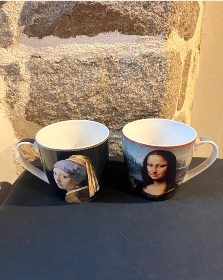 Tasses à café porcelaine Famous Portraits The Leonardo Collection - Photo 3/4