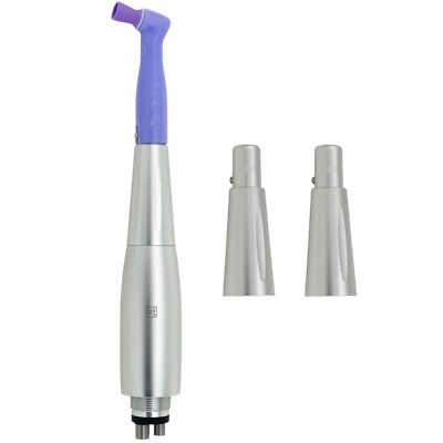 Dental Hygiene Prophy Handpiece 4 Holes Air Motor With 3 Nose Cones 360° Swivel