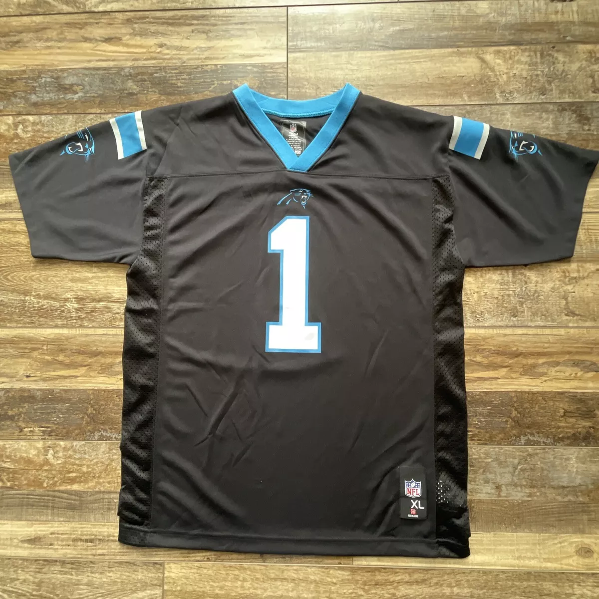 NFL Team Apparel Size Youth XL Cam Newton Jersey Carolina Panthers #1