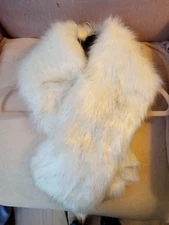 J.FRANCIS NECK WARMER  Fabulous  Neck Faux Fur Pull Through Scarf 39" LONG