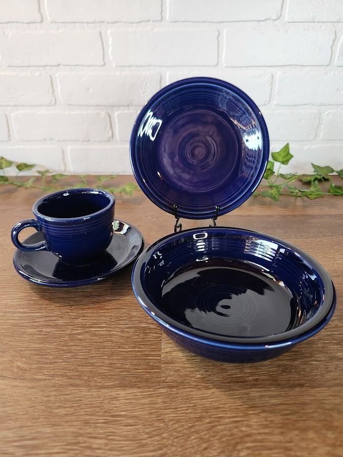 Fiesta ware Gorgeous Cobalt Blue SET of Pieces Retired Color