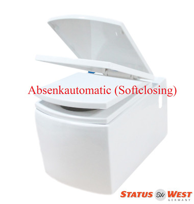 NEU Wand Hänge WC Toilette Bidet /Taha softclose WC-Sitz abnehmbar Design ST0113
