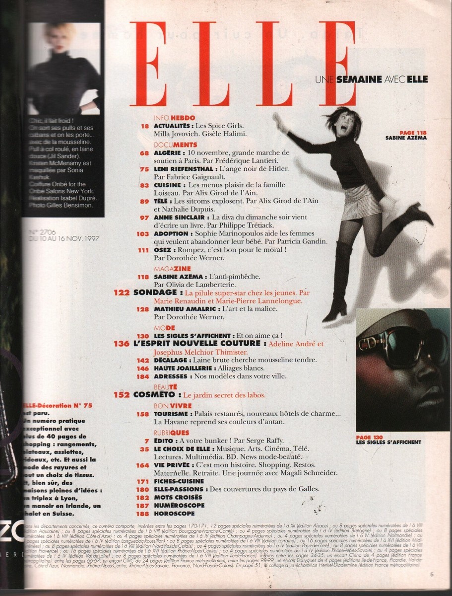 【洋書・希少】ヴィンテージ ELLE ◇ELLE エル フランス版 1960年1月号 No.735 ブリジットバルドー 希少