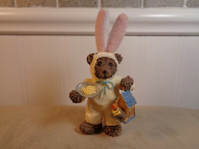 GANZ BEAR IN EASTER BUNNY SUIT 4  FIGURINE (SF93) 