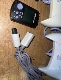 SEGA Dreamcast Console, Memory Card , 2 Controllers, Lights Up But Untested