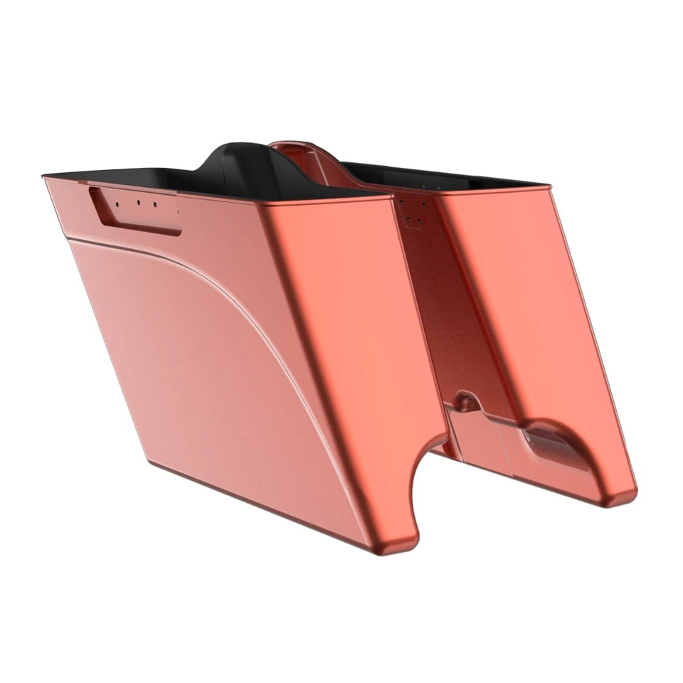 Sedona Orange Stretched Saddlebags Bottoms For 93-13 Harley Street Road Glide - Image 2 of 4