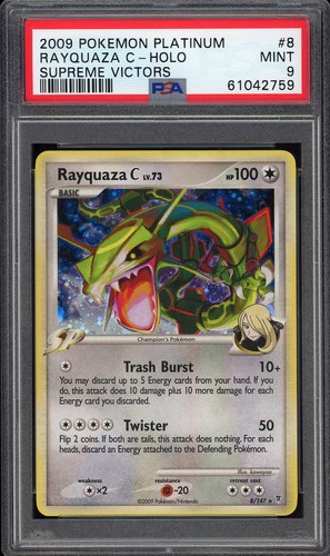 Rayquaza C graded PSA 9 for sale on eBay