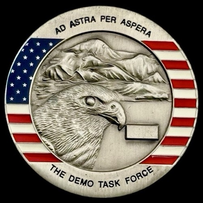 #ad 3rd Space Experimentation SQ Challenge Coin Demo Task Force Eagle USA Flag $69.99