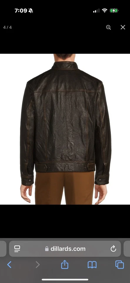 Roundtree & York Leather Jacket Dillards Exclusive Size Large  - Image 2 of 4