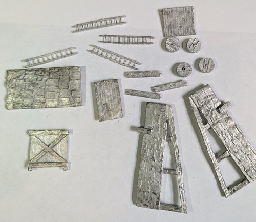 Vintage Wargaming Siege Tower Miniature Fantasy Old World Metal 