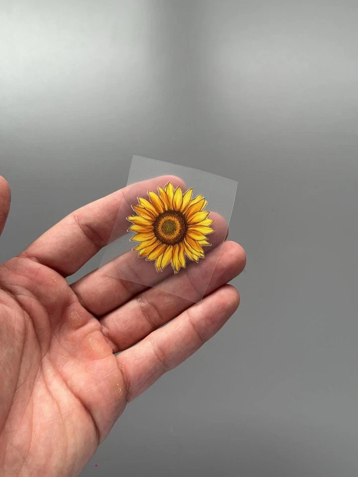 Sonnenblume zum Aufbügeln (Patch, Bügelbilder, Applikation für Schuhe, Kleidung) - Bild 2 von 3