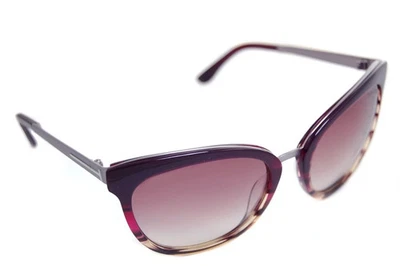Tom Ford Emma TF461 71F Damen Große Katzenaugen Sonnenbrille Weinrot Gunmetal - Bild 1 von 4
