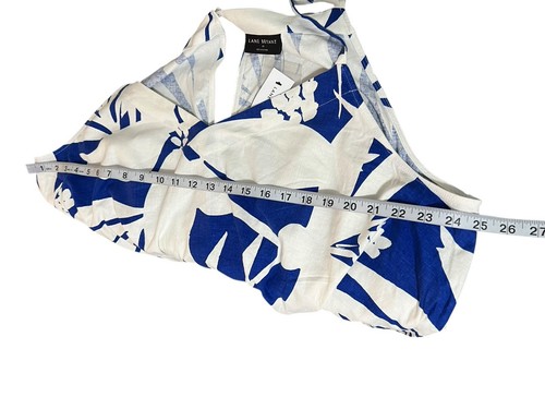 NWT Lane Bryant Floral Linen Blend Jumpsuit Sz 22 Flutter Sleeve Wide Leg $99 - Picture 5 of 12