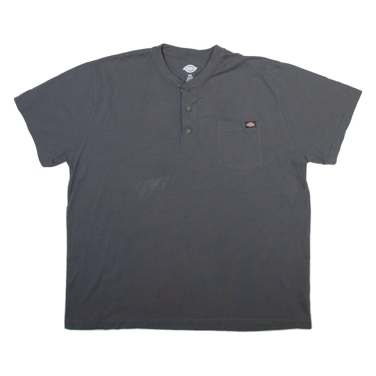 Dickies Maglietta Uomo Maniche Corte: Girocollo Pesante In Cotone, Grigio (Taglia XL Alta) - 2