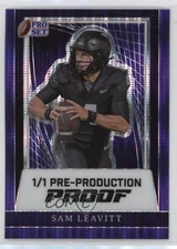 2024 Leaf Pro Set Metal Auto 1/1 Sam Leavitt #PA-SL1