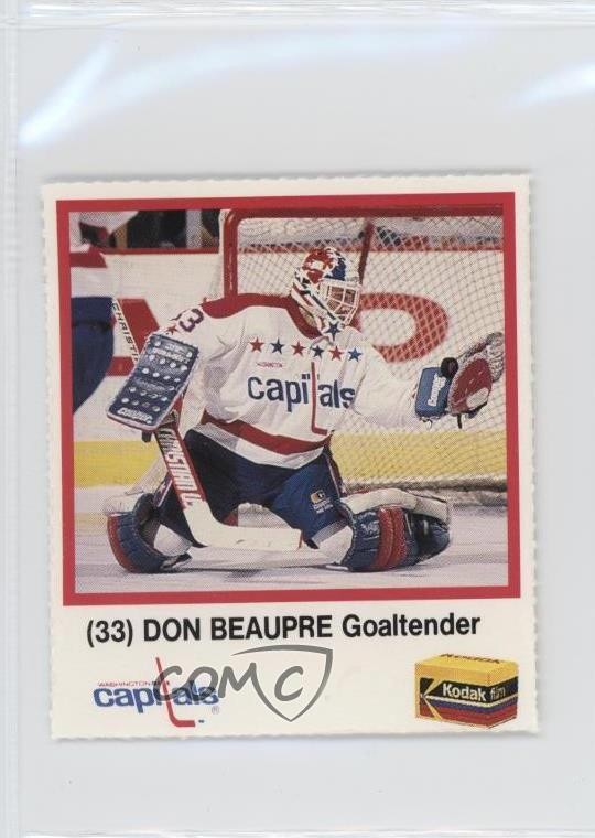 1989-90 Kodak Washington Capitals Don Beaupre #33 0q3