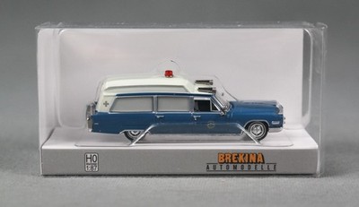 BREKINA 19781 19781MCW H0,1:87 Cadillac Miller Meteor Ambulance 1966, ''FBI'' NEU!