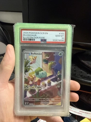 2024 POKEMON SCR EN-STELLAR CROWN ILLUSTRATION RARE #143 BULBASAUR PSA 10