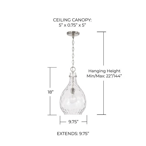 Capital Lighting 349012 Brentwood 10"W Mini Pendant - Picture 3 of 12
