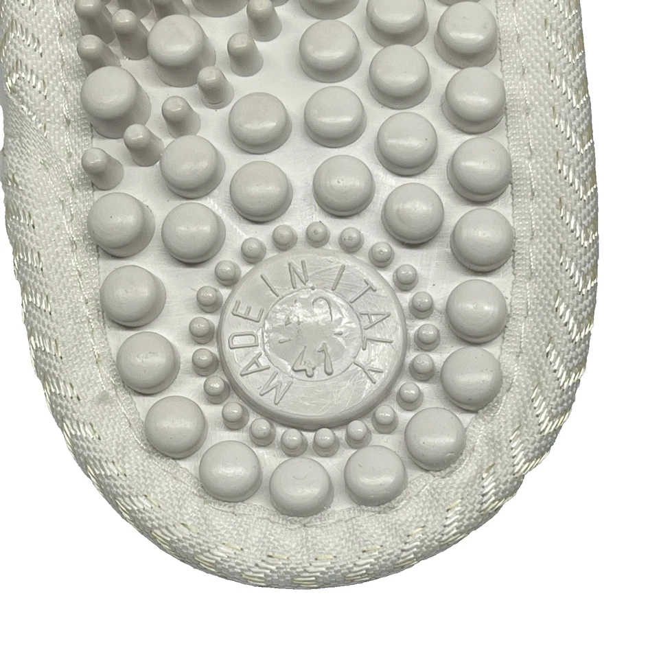 Zapatillas de masaje texturizadas vintage 1997 de tela de rizo hechas en Italia talla L Foto 3 de 4