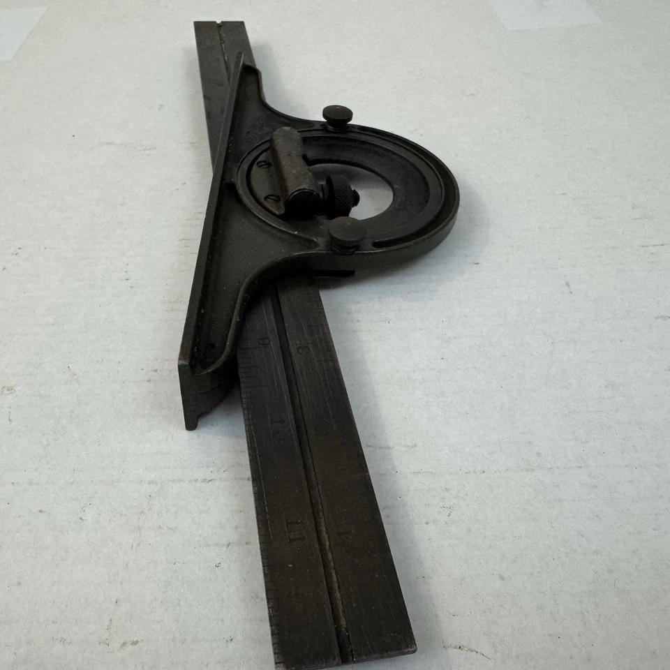 Lufkin Square 12in 4R Grade Rule w/Level Vintage Hand Tool Fast Ship - Image 3 of 4